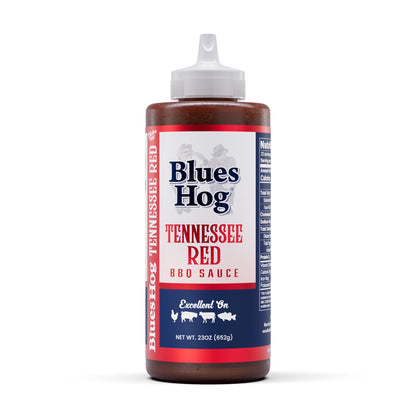 Blues Hog Sauce Barbecue Sauce Box, Raspberry Chipotle 25oz & Smokey Mountain 24oz Duo Pack, Variety Pack Sampler, Gift Set, All-Natural & Gluten Free, No High Fructose Corn Syrup, Made in the USA (Original & Tennessee Red)