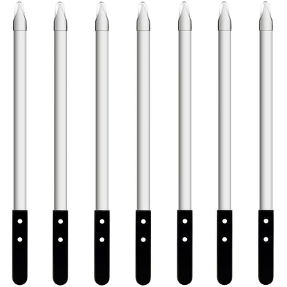 Voniel 23.6 Inch Long Kabob Skewers,0.91 Inch Wide Skewers for Kabobs,Metal Stainless Steel Kebob for Grilling,Extra Large Flat Kebab,BBQ Tool,Barbecue Sticks with Black Wood Handle,7 Pack with Bag.