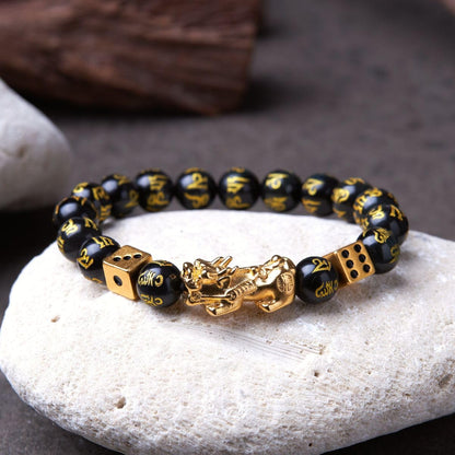 Buddha & Karma Debt Relief & Gambling Luck Pi Xiu/Pi Yao Bracelet – Feng Shui Lucky Charm for Wealth, Protection & Prosperity – Energy Healing Jewelry for Men & Women