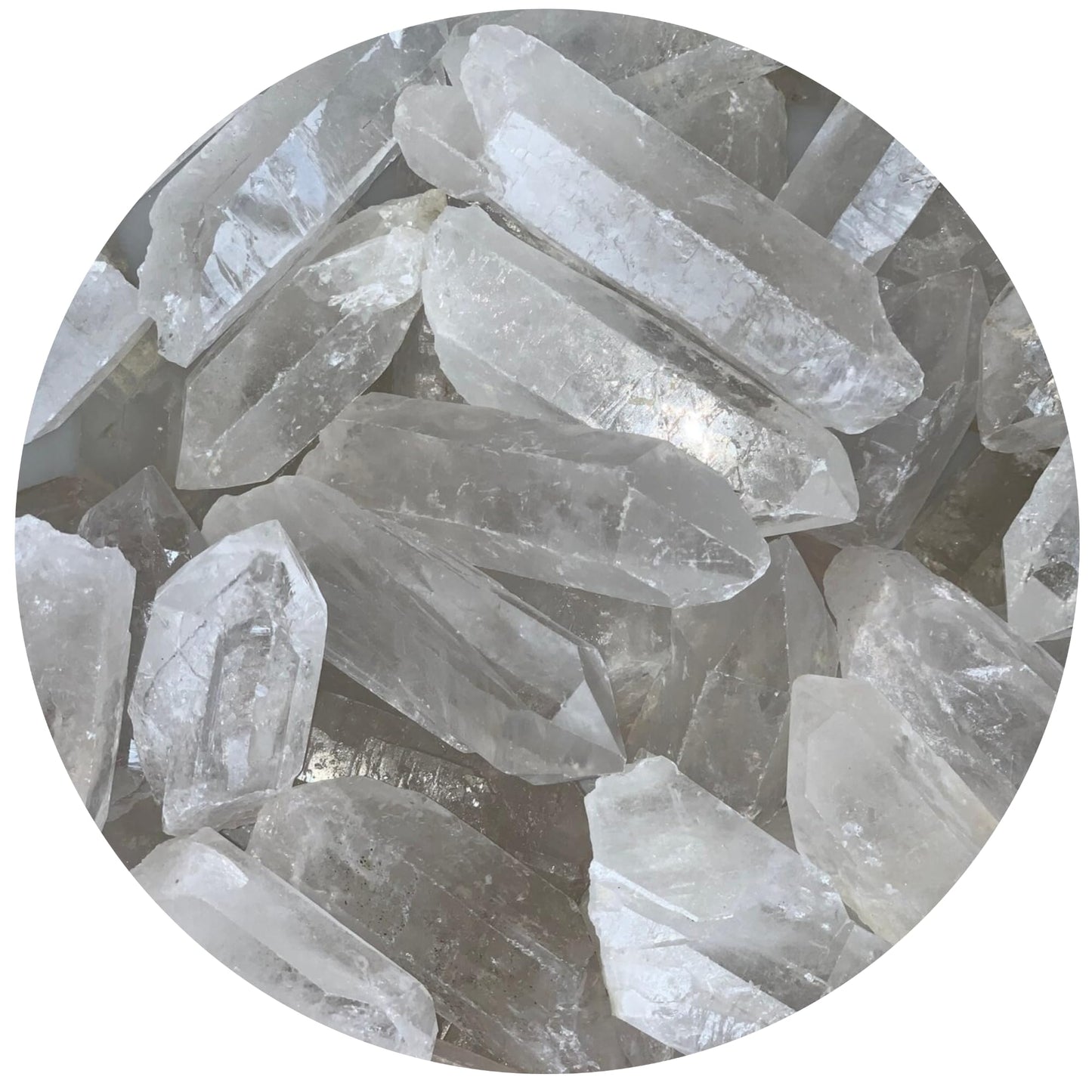 WHOLESALE Raw Clear Quartz Points, Natural Clear Quartz Points, Clear Quartz Points Healing Crystals (Clear Quartz Points, 1 Pound)