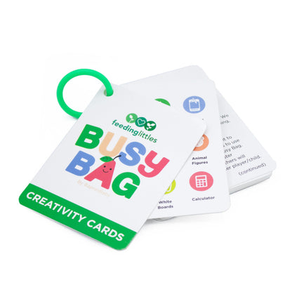 BapronBaby Feeding Littles Busy Bag (Sage) - Toddler Travel Activity Kit, Restaurant Activity Kit for Independent and Family-Wide Play, Age 3+