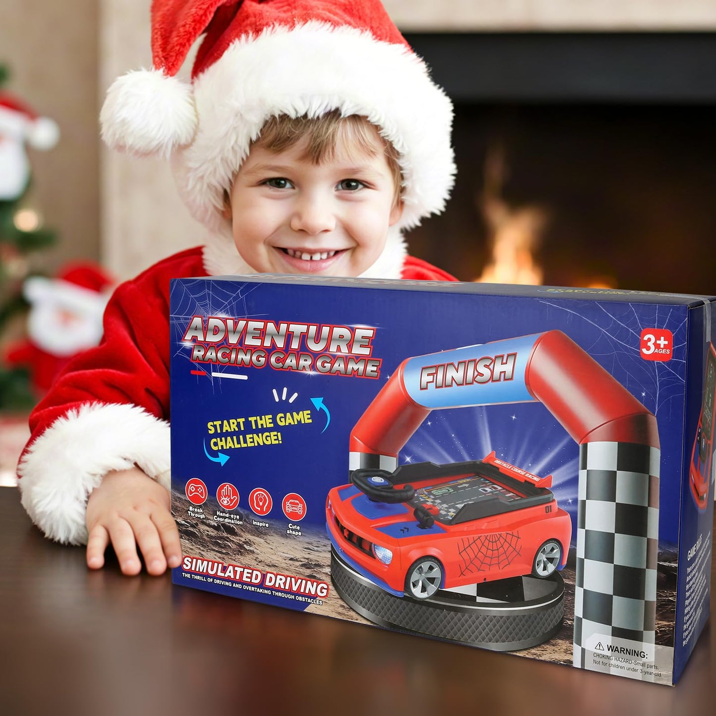 Mytothfy Musical Steering Wheel Racing Car Toy, Racing Adventure Car Steering Wheel for Toddler Kids, Toddler Simulated Driving Game Cars with Sound and Light, Xmas Birthday Gifts for Kids Ages 3+