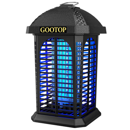 Bug Zapper Outdoor, 4200V Electric Mosquito Zapper, Bug Zapper Outdoor, Fly Traps, Fly Zapper, Mosquito Killer Indoor 3 Prong Plug, 90-130V, ABS Plastic Outer