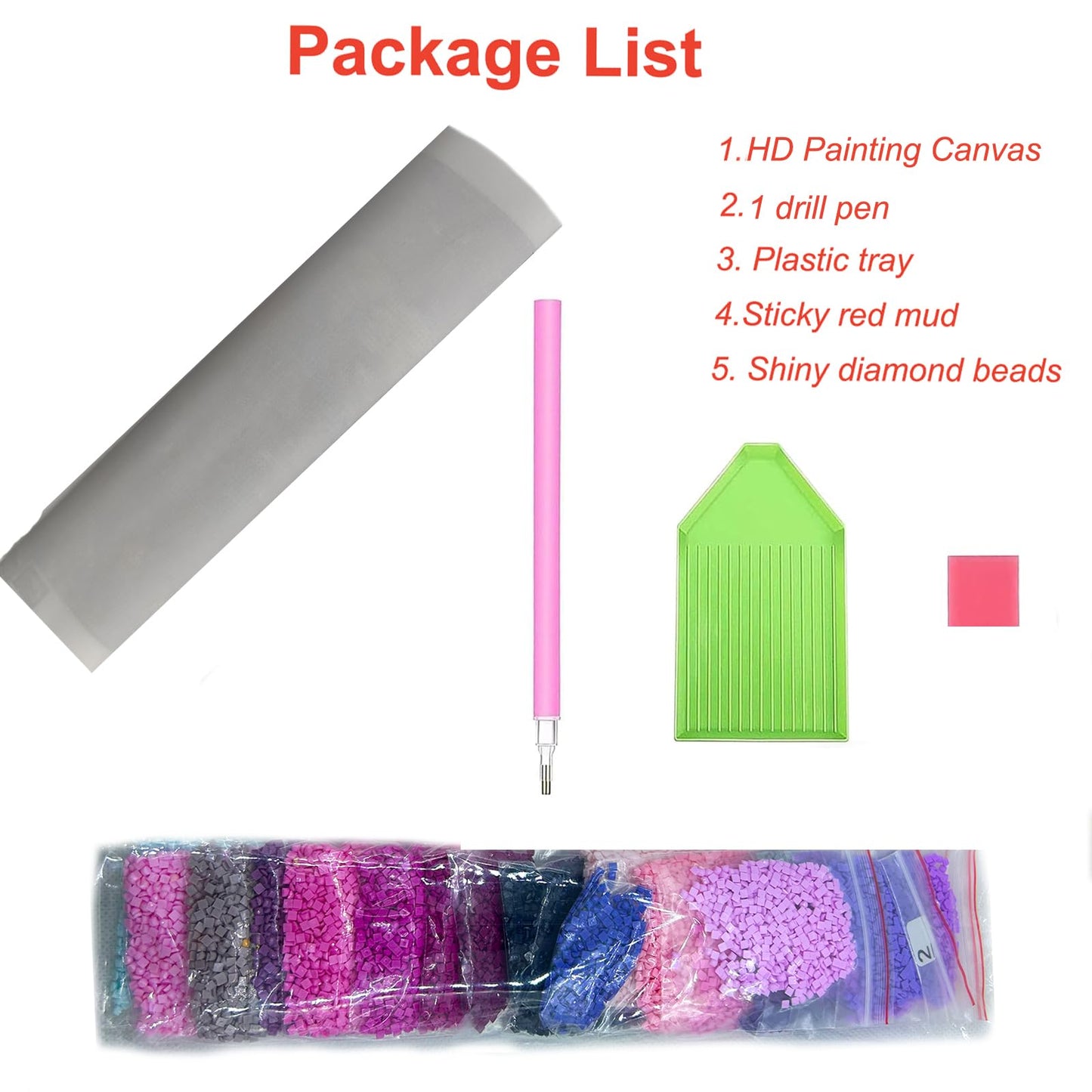 Lvmuu Large Diamond Art Kits for Adults Dragons, 5D DIY Full Square Drill Diamonds Painting Art Sets Paint By Numbers Art Craft Home Decor 16x16in