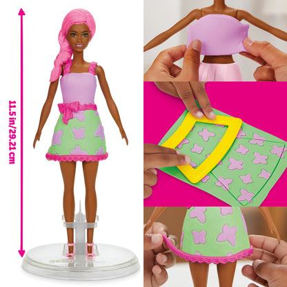 Play-Doh Barbie Garden Party Designer Doll, Make Doll Clothes with Modeling Compound & 10 Fashion Accessories, Arts & Crafts for Girls & Boys 5+ (Amazon Exclusive)