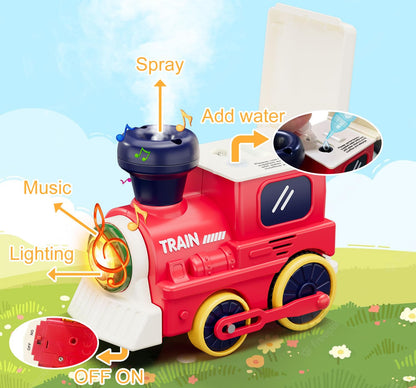 Toddler Train Track Toys,Electric Farm Animal Train Set, Realistic Steam Lights Sound, Interactive Boy Gift Toy, Animal Finger Play, Barn Number Game，Educational Gifts for Smart Kids 1 2 3 Years Old