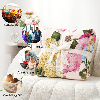 Unicorn Pegasus Blanket 50x60 in Birthday Gifts, Mythical Celestial Sun Moon Throw Blankets for Home Traveling Camping Car Decor, Comfort Fluffy Warm Throws, for Boys Kids Fantasy Lovers