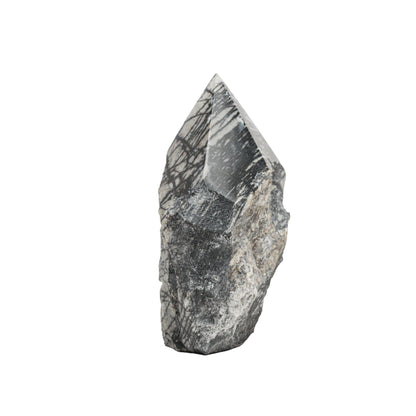 SAMSARI Net Jasper Crystal Points – (3 to 4 inches Height) Set of 2 Healing Stones for Meditation, Yoga, and Spiritual Practices – Natural Earthy Gemstones