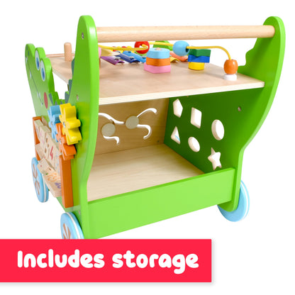 Spark & Wow Crocodile Activity Walker | 10 Activities | for Ages 1+ | Activity Table for Toddlers | Push and Pull Learning Walker