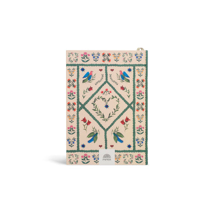 Papier Quilted Daydreams Notebook - Hardcover Journal | Lined Pages | Good for Writing & Drawing | Study & Office Organizer, Sketchbook, Commonplace Book With Bookmark | Beautiful Gift