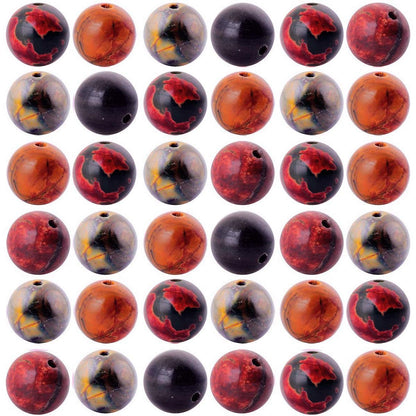 Natural Stone Beads 100pcs 10mm Picasso Jasper Round Genuine Real Stone Beading Loose Gemstone Hole 1mm DIY Charm Smooth Beads for Bracelet Necklace Earrings Jewelry Making (Picasso Jasper Red, 10mm)