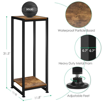 Lilybud--lily Plant Stand Indoor, 31.5'' Tall Wood Plant Stands Heavy Duty Pedestal Stand for Indoor Outdoor, Modern Corner Flower Stand for Patio, Living Room, Balcony