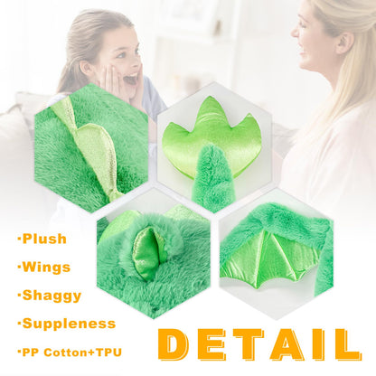YOUBLEK 40In 5Lb Weighted Stuffed Animals,Cute Plush Dragon,Weighted Stuff Dinosaur Toy for Kids Adult Gift or Decoration (5lb, Green)