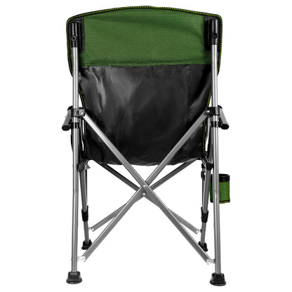 Anmiro Folding Camping Chair with Cup Holder and Storage Bag, Heavy Duty Support 400 LBS, Oversized Collapsible Portable Camping Chair for Outdoor Camp, Picnic, Travel, Fishing Green