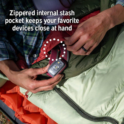 Kelty Cosmic 20 Down Mummy Sleeping Bag for Backpacking, Campers, 550 Fill Power, Recycled Fabrics with PFAS-Free DWR, Designed in Sunny Colorado, USA, 2024 Model (Regular)