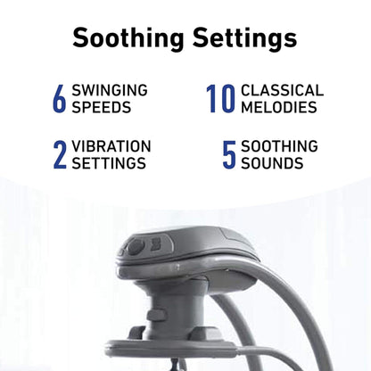 Graco DuetSoothe 2 in 1 Portable Baby Swing & Baby Rocker, Multi Direction, Vibration, Winslet