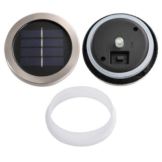 Cooo Christmas Gifts 2 Pack Solar Lanterns Waterproof Outdoor Heavy Crackle Glass a Big Warm LED Stainless Steel Lid 215% Solar for Women Mom Grandma Landscape Path Lights Garden Yard Backyard Decor