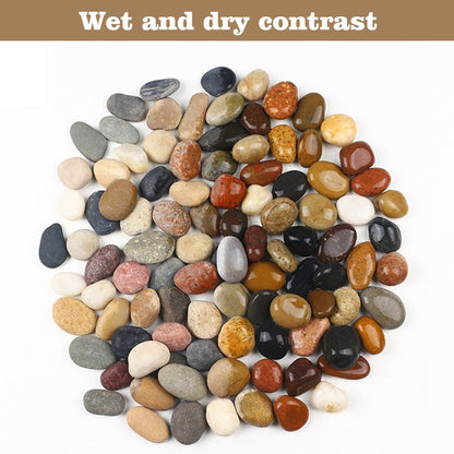 FAHAXIKI Natural River Rocks-40 lbs of Pebbles and River Stones,1-2 Inch Plant Rocks for Landscaping,Garden Paving,Crafting,Walkways,and Outdoor Decorative Stone,Mexican Beach River Rocks
