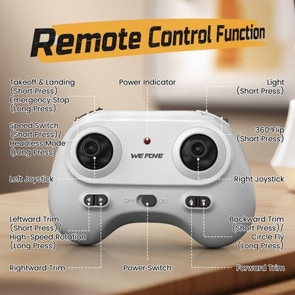 WeFone WF15 Drone for Kids & Beginners with 3 Batteries 21 Min Flight, 360° Flips, Altitude Hold, One-Key Start, 3 Speeds,Colorful LED Lights for Night Flying, Great Gift Toy for Boys Girls