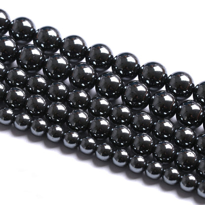 6mm 70PCS Black Hematite AAA Grade Spacer Round Loose Beads for Jewelry Making DIY Bracelet