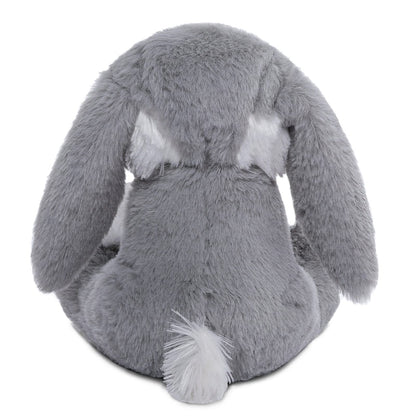 HO-EF 8.5" Bunny Stuffed Animal, 2 Sitting Bunny with Flappy Ears Plush Bunny Cute Stuffed Rabbit Plush Toy, Companion Easter Gift for Boys Girls Babies Kids (Pink+Grey)