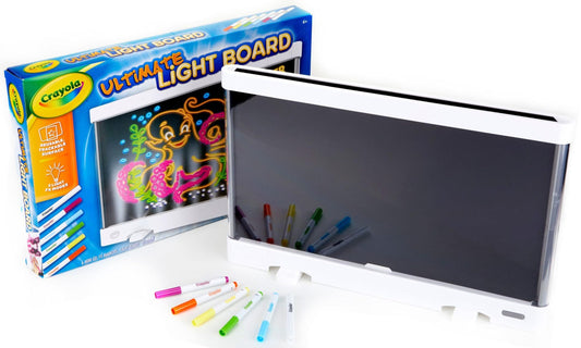 Crayola Ultimate Light Board - White, Kids Drawing Tablet, Gifts for Kids, LED Drawing Board, Sketching Art Projector, Toys for Boys & Girls, 6+