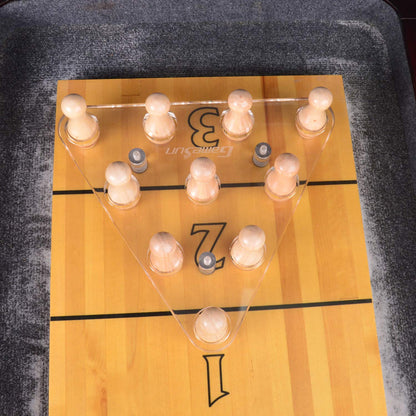 GAMESUN Deluxe Shuffleboard Bowling Pin Set,10 PCS Bowling Pin Without Ball for Shuffleboard Table