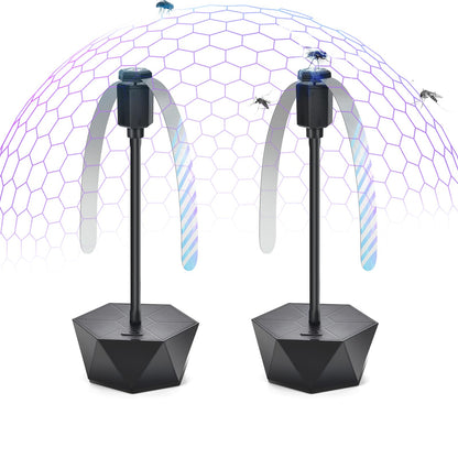 GUIDOT Fly Bug Fans for Food Tables, Fly Control Spinner Table Top Keep Flies Away from Patio Picnic Party Restaurant Kitchen Camping and BBQ