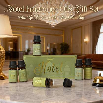 SALUBRITO Luxury Hotel Fragrance Oil Set for Diffuser, Premium Essential Oil - Inspired by Classic Hotel Scents Re-Imagined, Gift for Women and Men