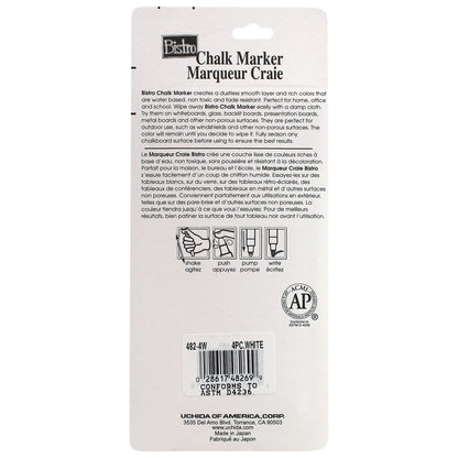 Bistro Chalk Marker Fine Point Set 4/Pkg - White