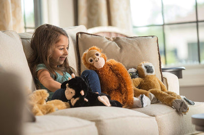 Wild Republic White Handed Gibbon Plush, Monkey Stuffed Animal, Plush Toy, Gifts for Kids, Hanging 20 Inches