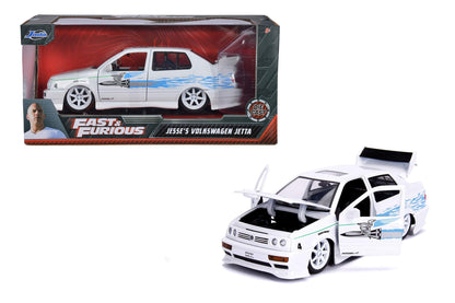 Jada Toys Fast & Furious 1:24 Jesse's Volkswagen Jetta Die-cast Car, Toys for Kids and Adults, White (99591W)