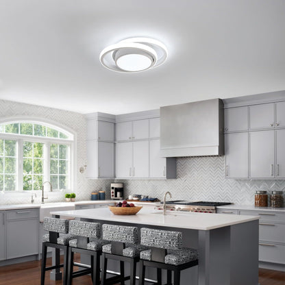 DELIPOP Modern LED Ceiling Light, 36W 2160LM Round Small Ceiling Lamp, (Cool White, 6500K) Aluminum Close to Ceiling Light Fixture for Hallway, Aisle, Corridor, Bedroom, Kitchen
