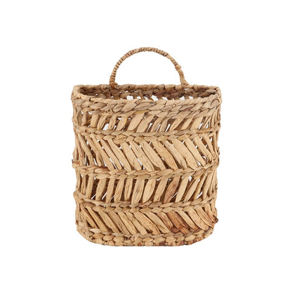 SHCMSADO Wicker Hanging Basket Handmade Woven Hanging Storage Basket Natural Wicker Decorative Baskets for House Garden Wedding Wall Decorations,12*5*12