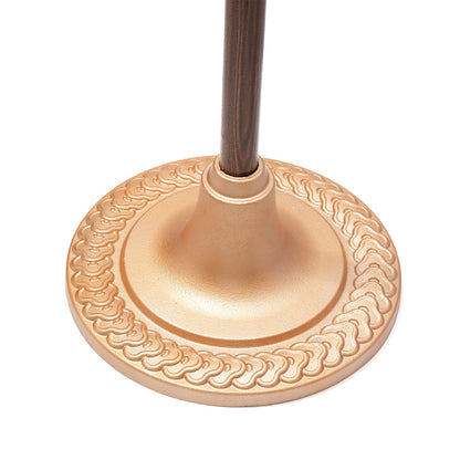 FRF FLAG Indoor Flag Pole Floor Stands, Gold Iron Interior Flag Holder, Pouch with Base, Fits 1.3", "1.1 and 0.9 Inch Diameter Flag Poles