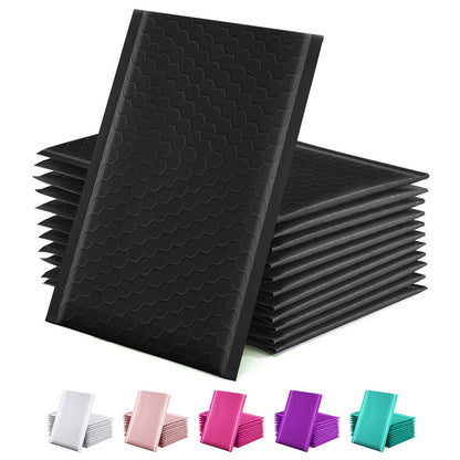GSSUSA 100 Pack Bubble Mailers 6x10 Inches Bubble Mailer Usable Size 6x9" Envelopes Small Packaging Mailing Envelope Bags Shipping Bag Bulk Pack Self Seal Package Mail Packing Business Supplies, Black
