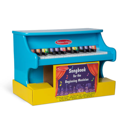 Melissa & Doug Learn-to-Play Piano with 25 Keys and Color-Coded Songbook - Blue