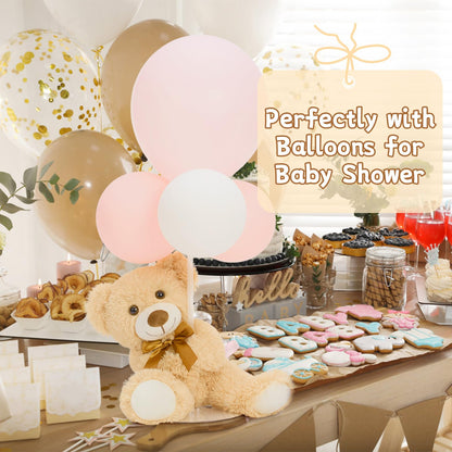 MorisMos 3 Packs Teddy Bears Bulk Stuffed Animals, Cute Small Teddy Bear Plush Toys, Little Stuffed Bear for Kids on Centerpiece Baby Shower, 14 Inches