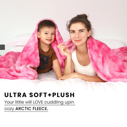 Fleece Throw Blanket Cozy Soft Lightweight Throw Blankets Warm Plush Pink Fall Blankets and Throws Couch Sofa Bed Camping Travel Picnic Outdoor Blanket Bedding Kid Baby Boys Girls Adults