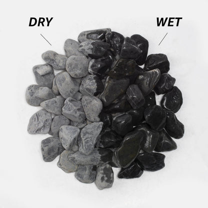 LOIOOJ Black Natural Gravel, 2-2.5 Inch Decorative Stones for Plants, Garden, and Landscaping – 20LB, Ideal for Walkways, Vases, Crafting, Home Decor, and Outdoor Landscaping