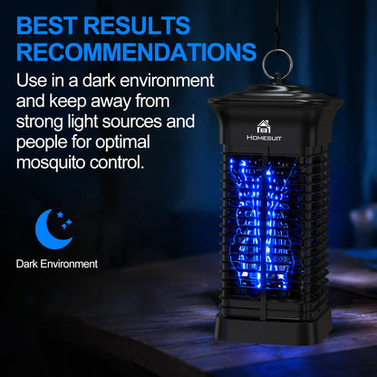 Homesuit Bug Zapper 15W for Outdoor and Indoor, High Powered 4000V Electric Mosquito Zappers, Mosquito Killer, Electronic Mosquitoes Light Bulb Lamp for Home Backyard Patio