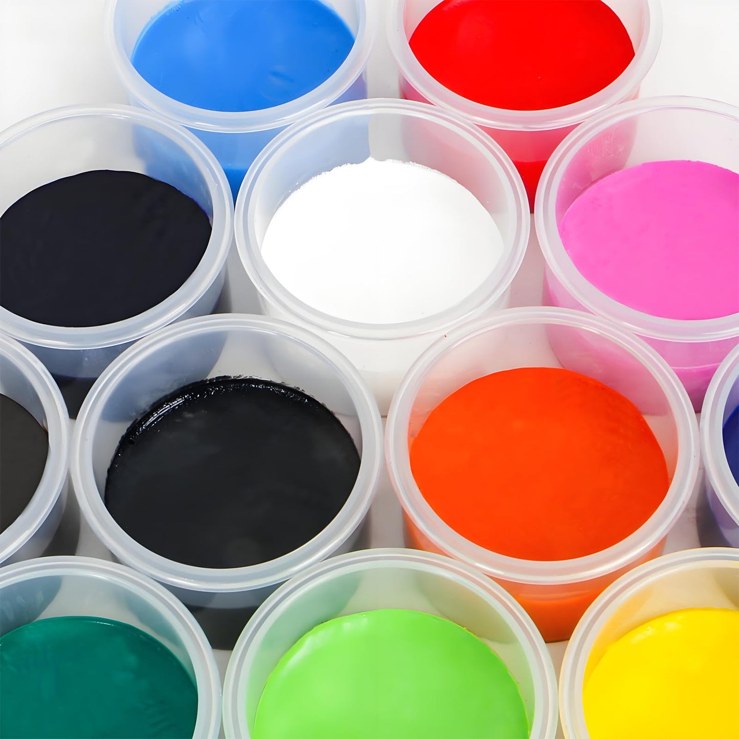 ZYFHOUST Spill Proof Washable Paint for Kids 12 Colors, Wash Color Paint Set for Kids with Palette and 10 Brushes, Finger Painting for Toddlers,Non-Toxic, Safe