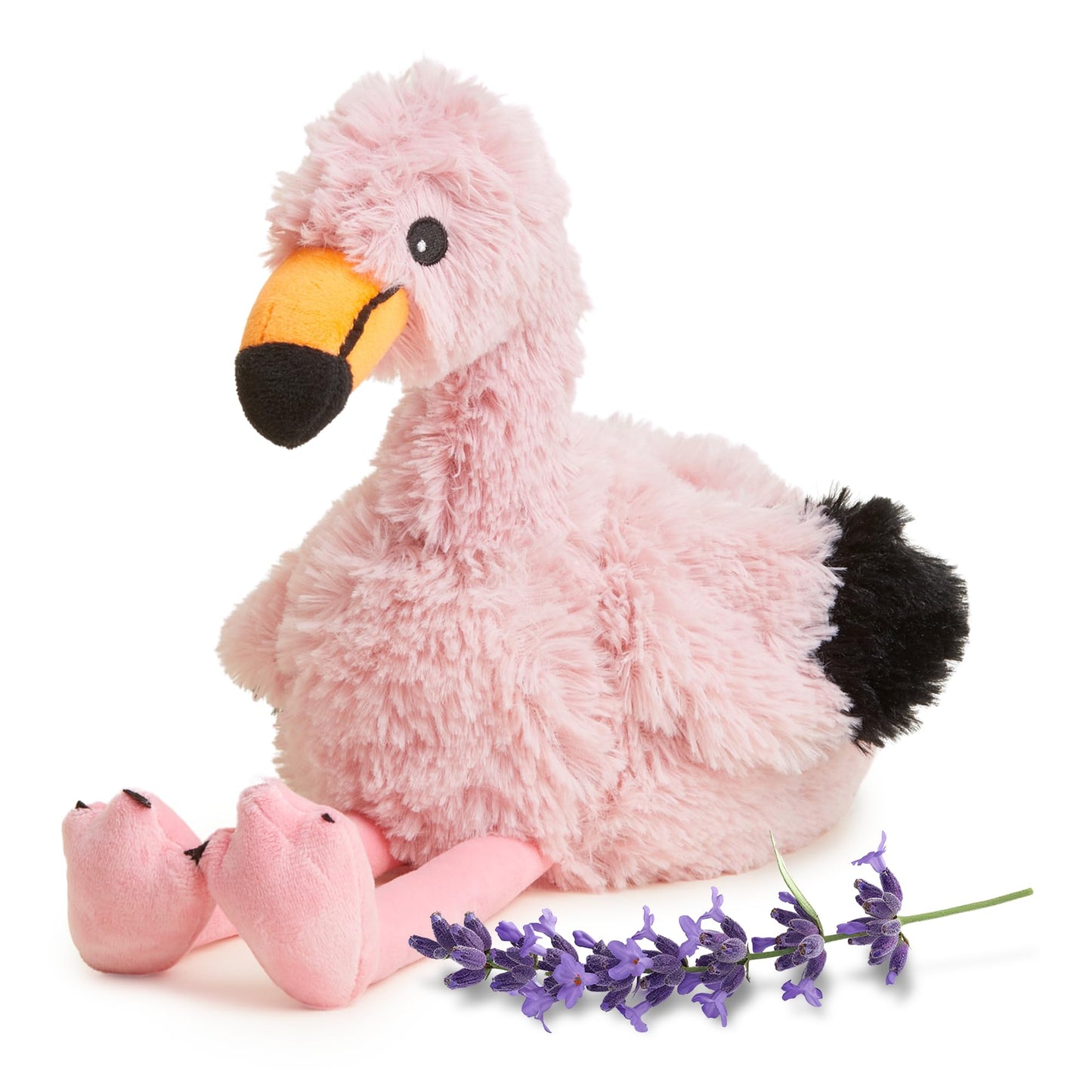 warmies Microwavable & Weighted Stuffed Animals, Flamingo - Heatable Plush, Stuffed Animal Heating Pad, Lavender Scented Plush for Cozy Snuggles, For Adults & Children (Boys, Girls, Babies & Toddlers)