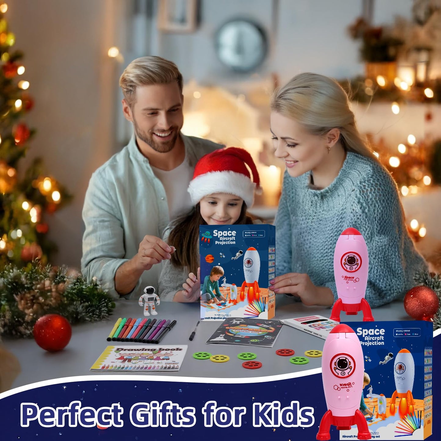 Kids Tracing Drawing Projector Toy for 3 Year Old Girl Gift Smart Art Sketcher Projectors with Toys for 3 4 5 6 7 8 Year Old Boys Girls Gifts (Pink)