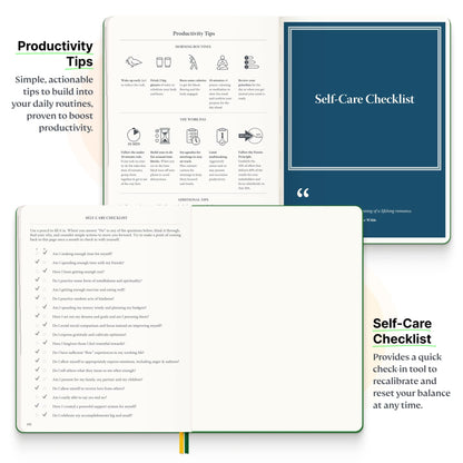 Roterunner Purpose Planner Notebook B5 7.5”x9.8” Undated 2026 Daily Weekly and Monthly Productivity Goal Setting Tool for Work Home ADHD for Adults Self Care Journal