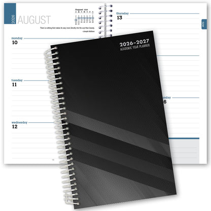 Elan Publishing Company Dated Student Planner for High School of College: Dated August 2026 - July 2027 (Black)