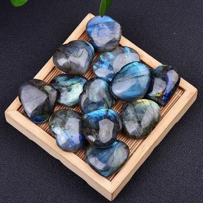 Natural Crystal Labradorite Heart Natural Labradorite Labradorite Crystal Crystal Hearts Healing Crystal Labradorite Stone