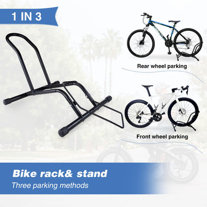 MAKELEN 2 Packs Bike Floor Stand for Mountain MTB & Road Bicycles 23c-4.0 inch Wide Tire 20-29 inch Tire Indoor Outdoor Bike Rack Bicycle Floor Stand Black
