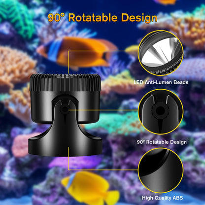 POPOSOAP 3-in-1 Solar Pond Lights, Warm White Underwater Pond Lights, IP68 Waterproof LED Fountain Lights for for Pond, Fountain, Pool Waterfall Decoration Garden Patio (3 Lights)-P63H