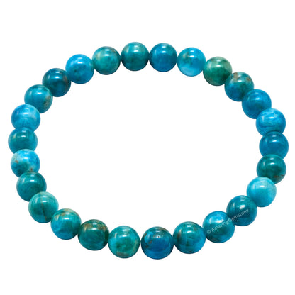 Amazing Gemstone Crystal Bracelet for Women Men's Gifts - Protection Healing Crystal Bracelet - 8mm Gemstone Beaded Stretchable Bracelet Pulseras Para Hombres Mujer Stocking Stuffers Mothers Day Gift (Apatite)